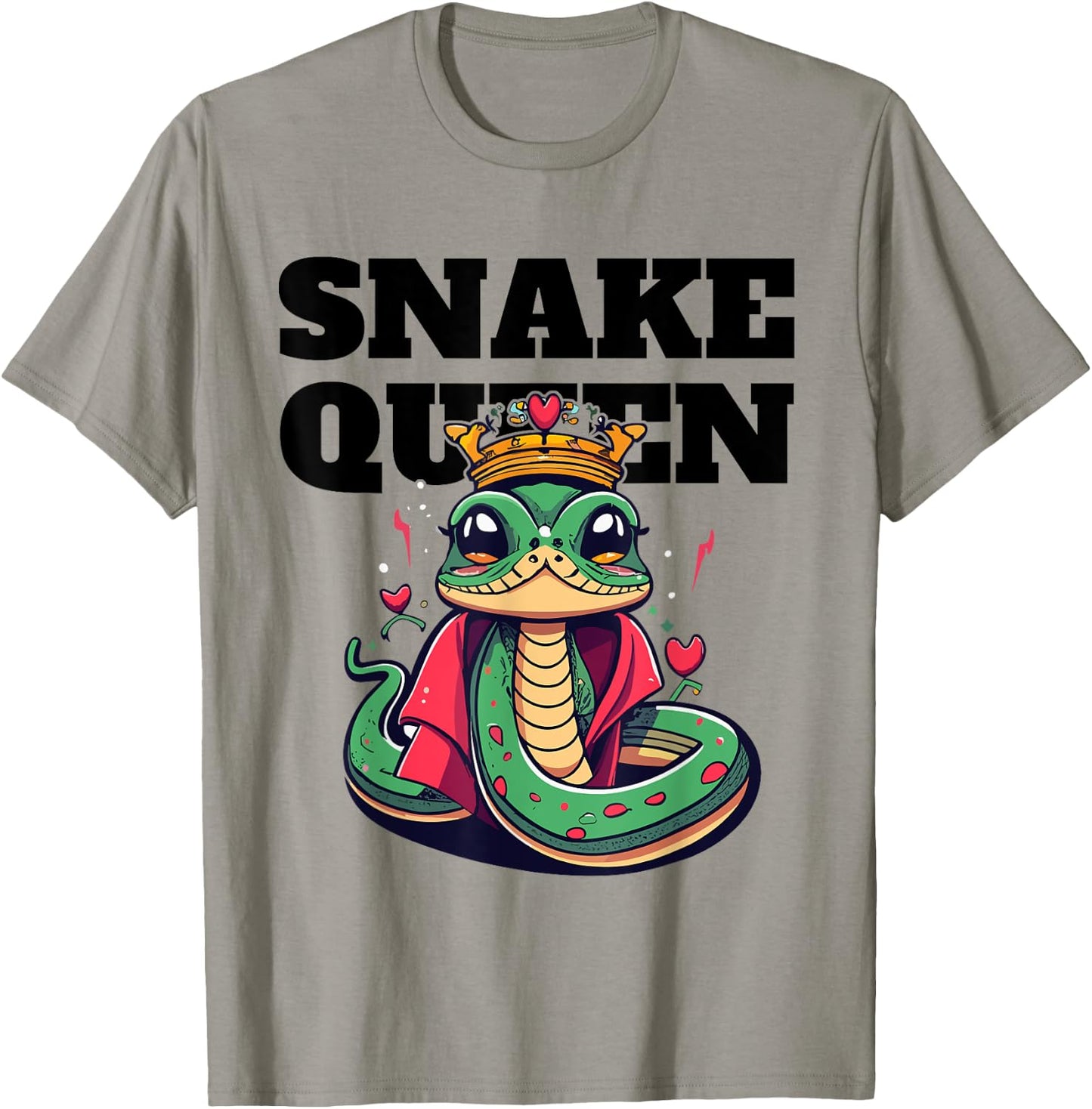 Snake Queen | Girls Snake Lover | Snake T-Shirt - T-Shirt | Sand