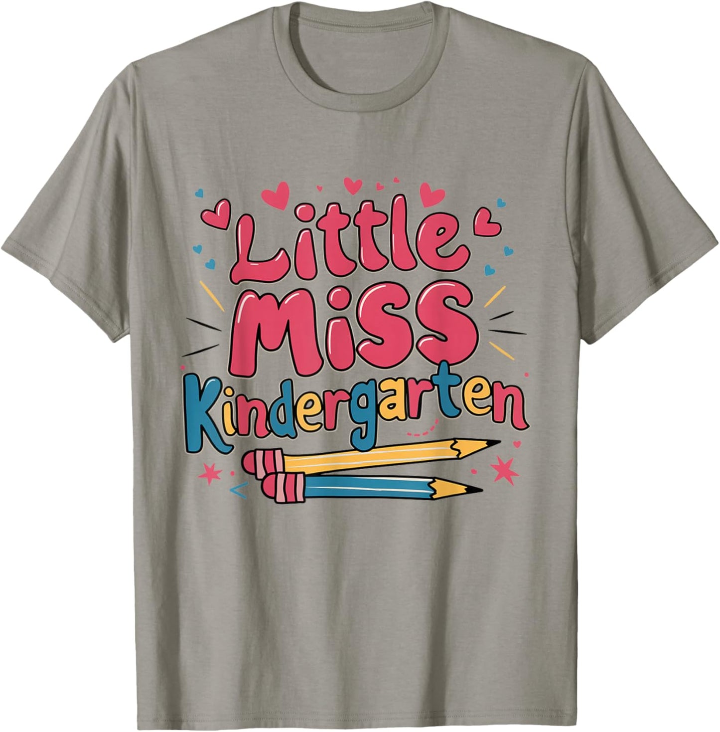 Little Miss Kindergarten Back To School Kinder Girls T-Shirt - T-Shirt | Sand