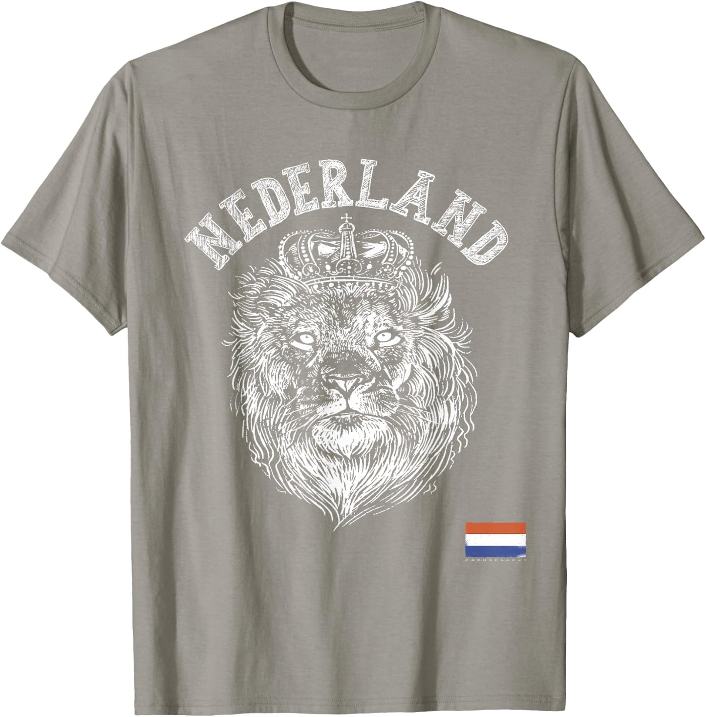 Nederland Reto Netherlands Lion Holland Dutch Men and Women T-Shirt - T-Shirt | Sand