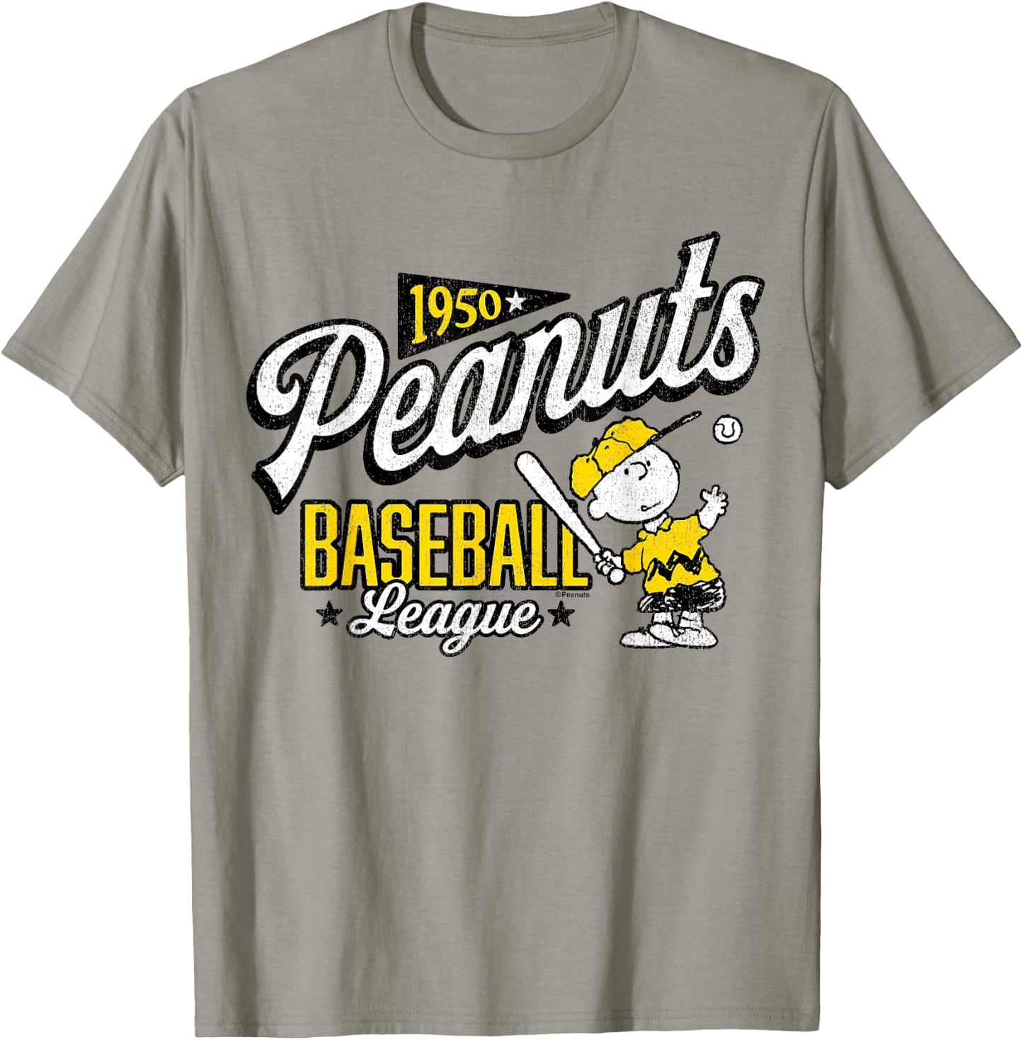 Peanuts - Charlie Brown Baseball League 1950 T-Shirt - T-Shirt | Sand