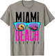 Miami Beach Shirt Florida Sunset Retro Souvenir Surf Miami T-Shirt - T-Shirt | Sand