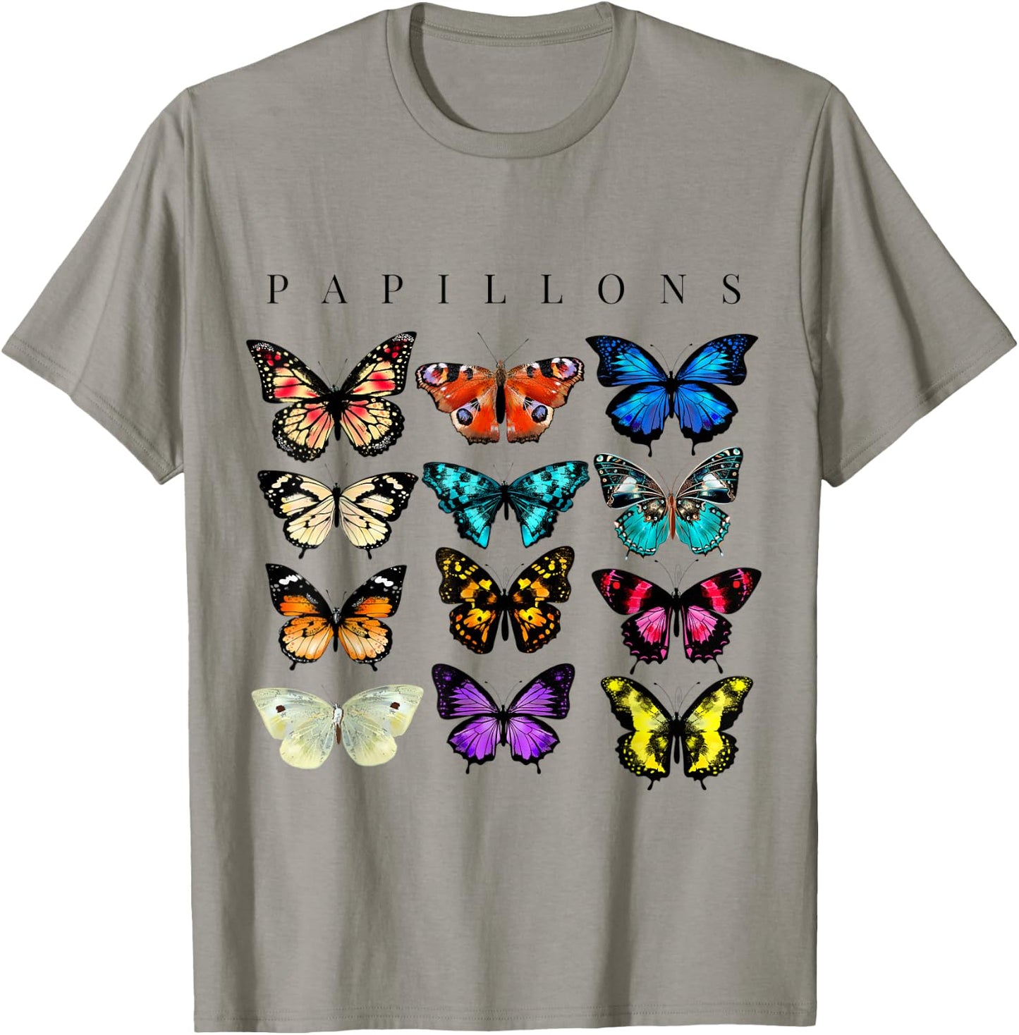 Butterfly Butterflies Botanical Boho Monarch Summer Insect Men Women Kids T-Shirt - T-Shirt | Sand