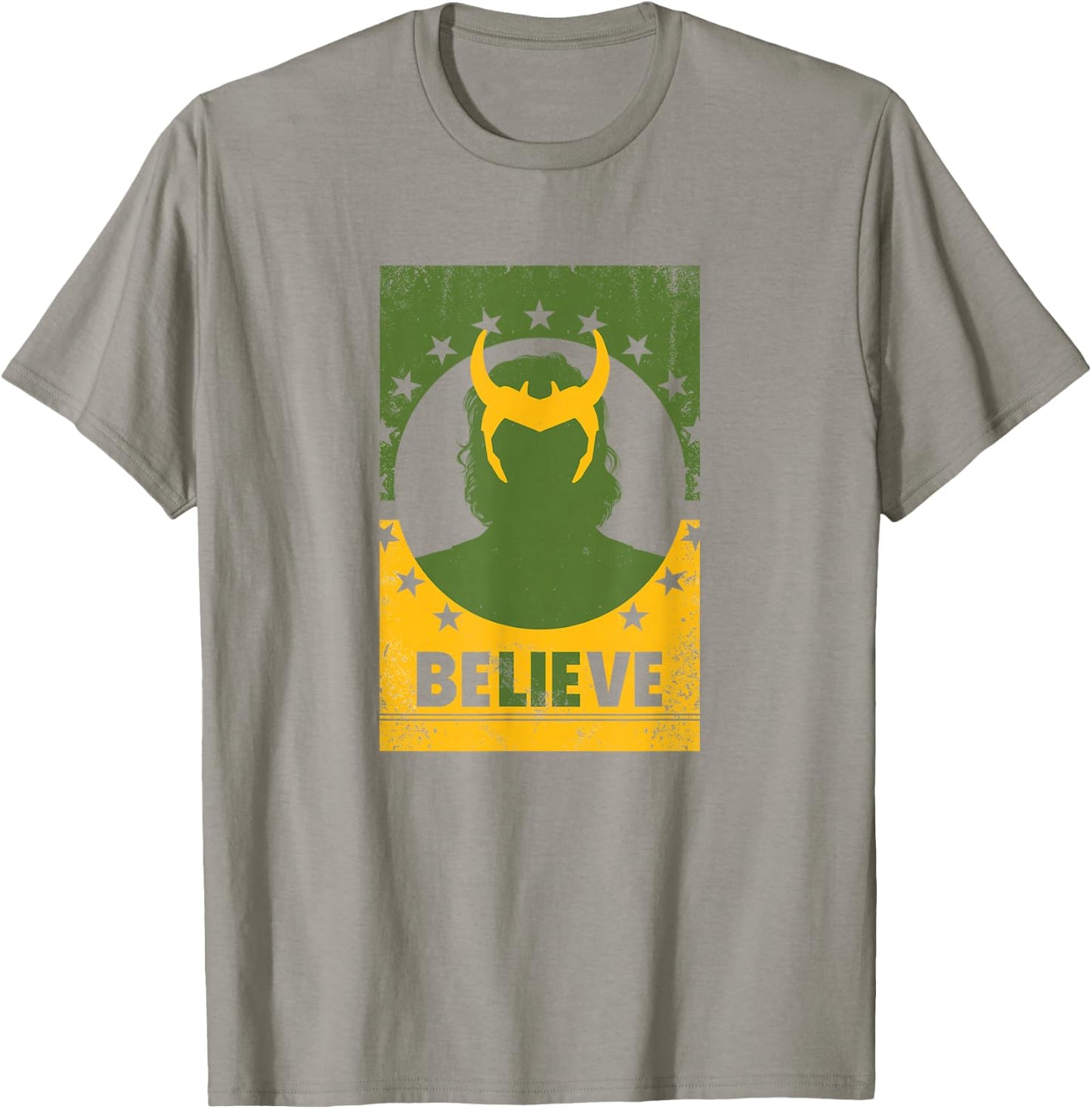 Marvel Loki BeLIEve Poster V1 T-Shirt - T-Shirt | Sand