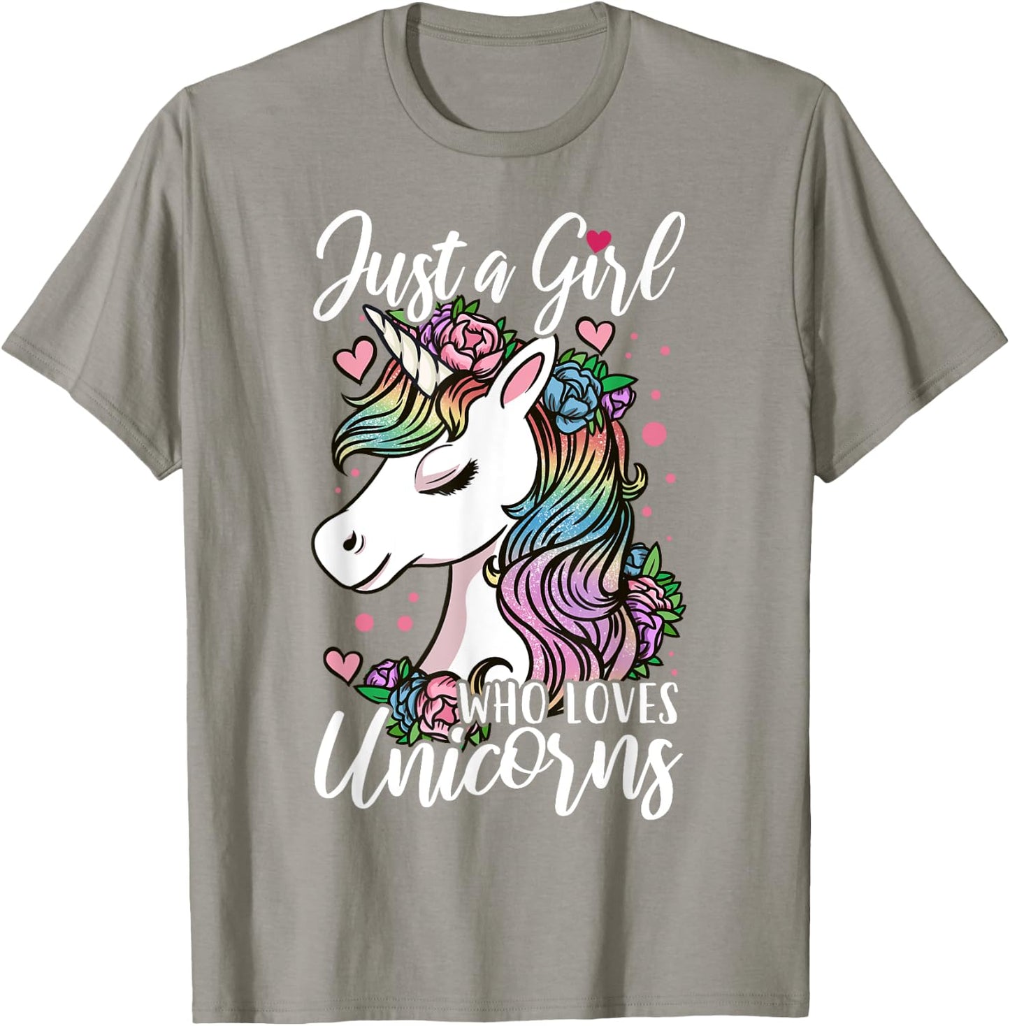 Unicorn Just a Girl Who Loves Unicorns T-Shirt - T-Shirt | Sand