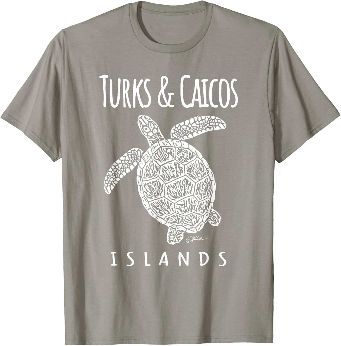 JCombs: Turks & Caicos Islands, Sea Turtle, Beach Women Kids T-Shirt - T-Shirt | Sand