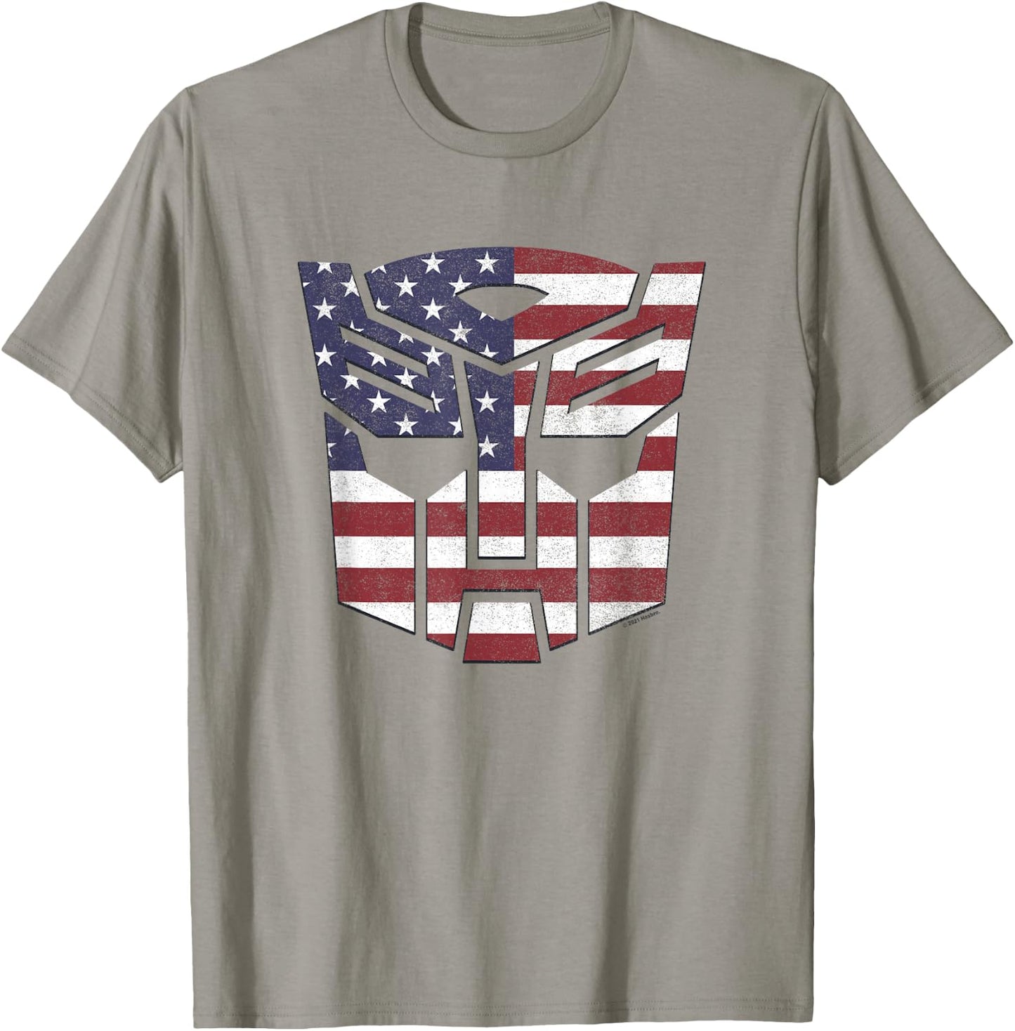 Transformers Autobots American Flag Logo T-Shirt - T-Shirt | Sand