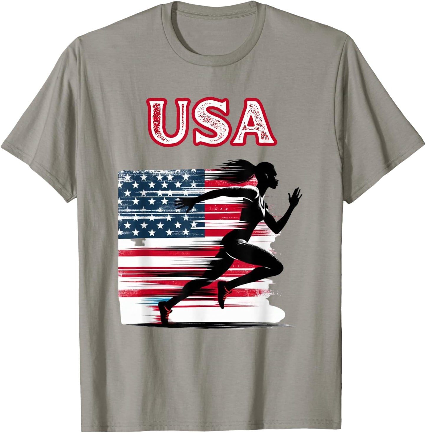 USA Track and Field Women Girls Accessories Apparel T-Shirt - T-Shirt | Sand