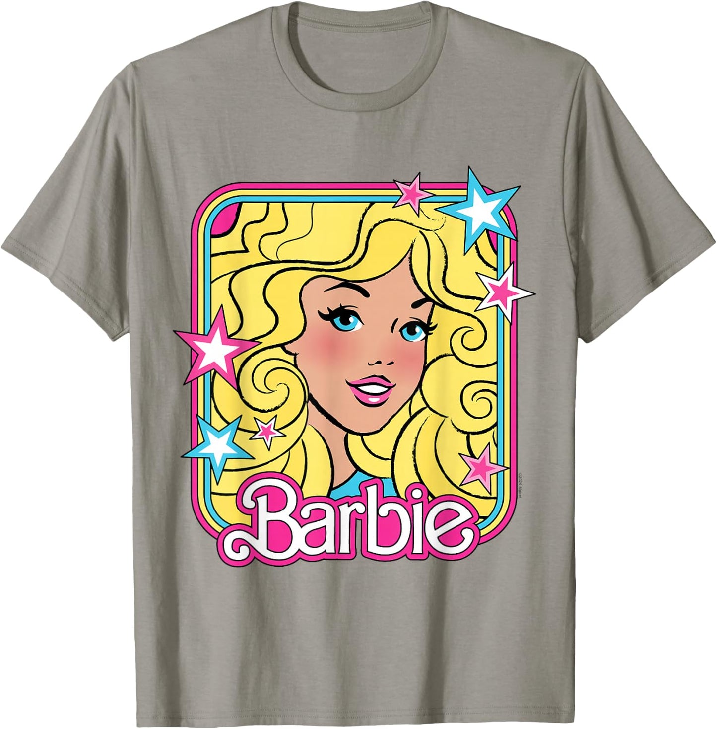 Barbie 70s Portrait with Stars T-Shirt - T-Shirt | Sand