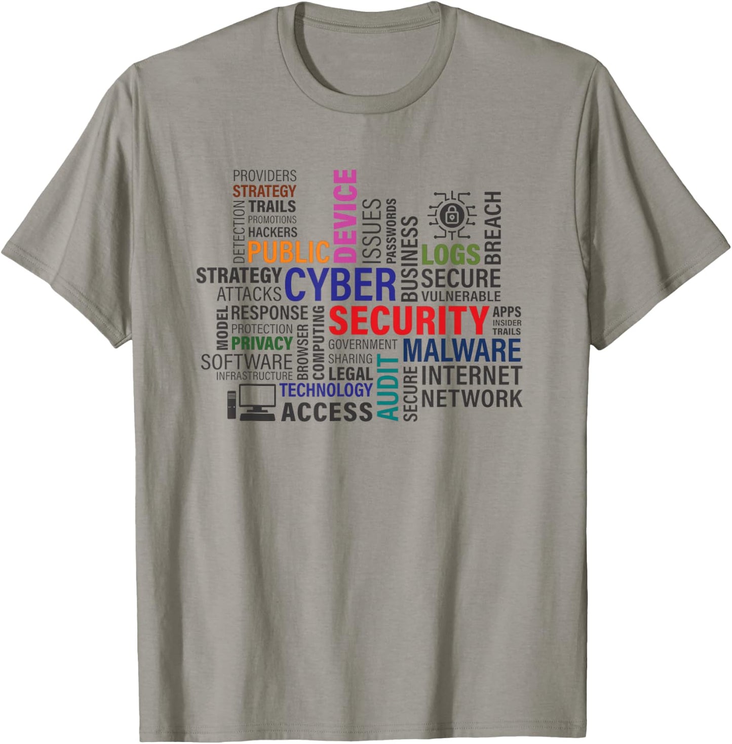 Funny Hackers Cybersecurity Terms T-Shirt - T-Shirt | Sand