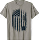 American Flag Darts Player Vintage USA Dart 4th of July Gift T-Shirt - T-Shirt | Sand