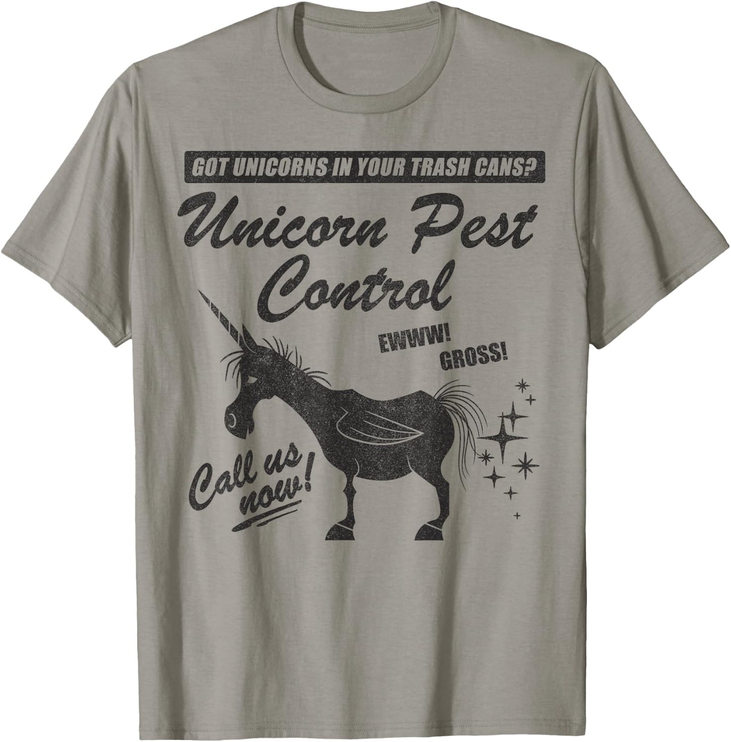 Disney Pixar Onward Unicorn Pest Control T-Shirt - T-Shirt | Sand