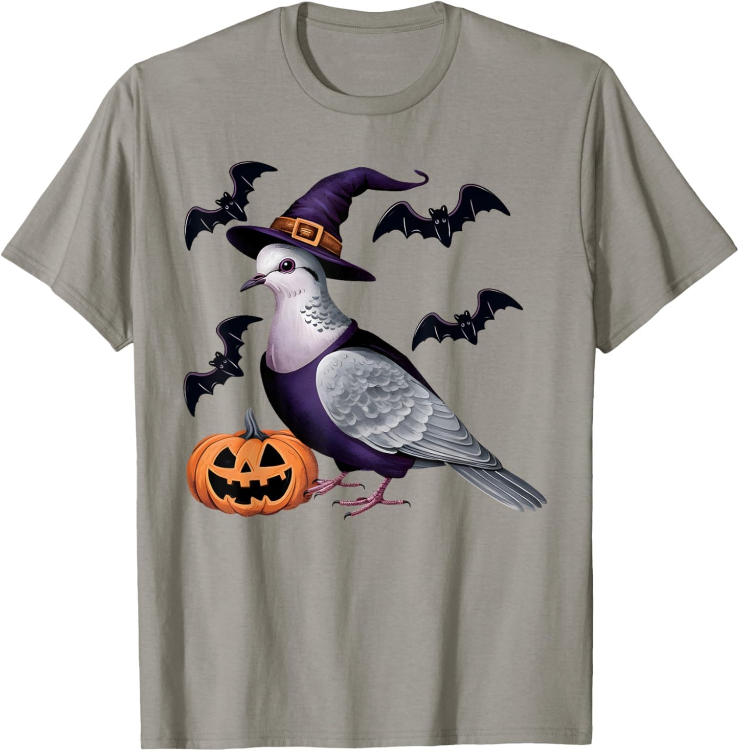 Dove Bird Halloween Costume Scary Pumpkin Bat Witch T-Shirt - T-Shirt | Sand
