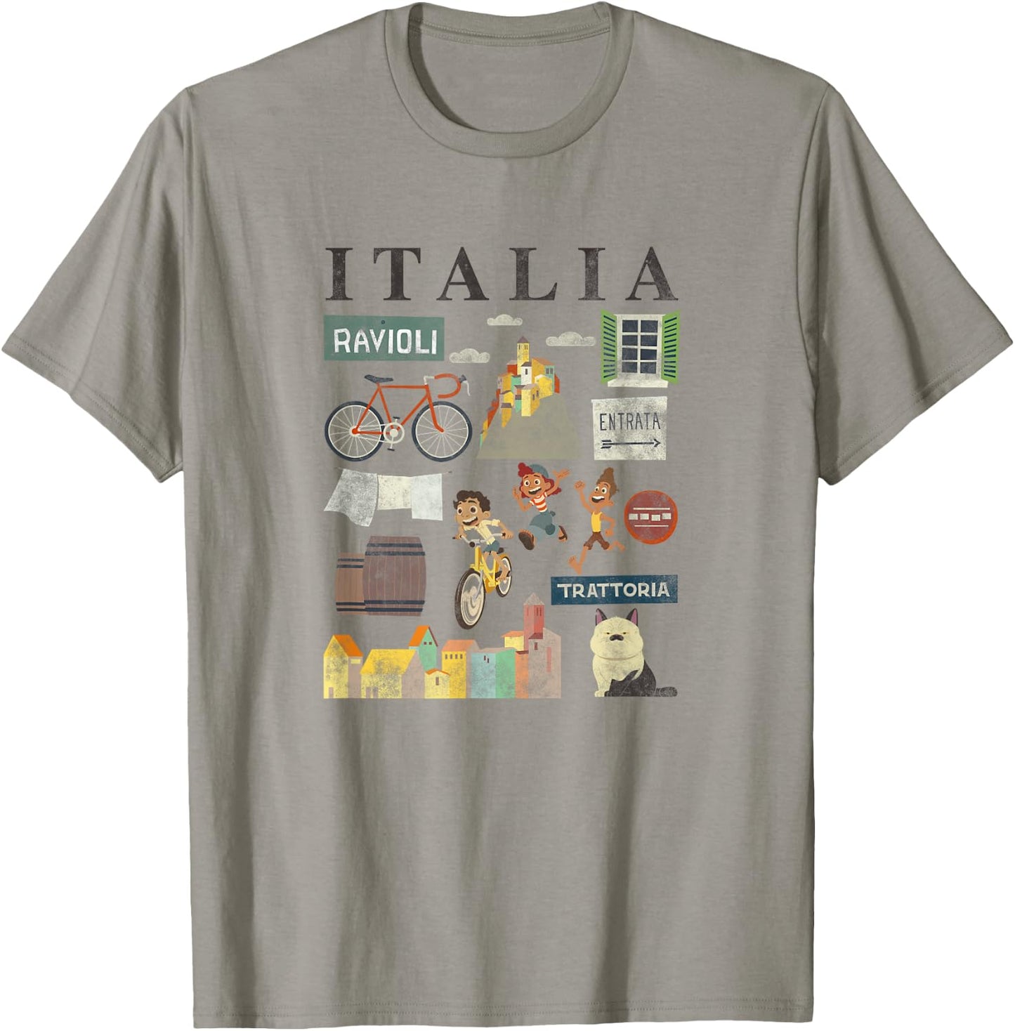 Disney Pixar Luca Italia Icons Small T-Shirt - T-Shirt | Sand