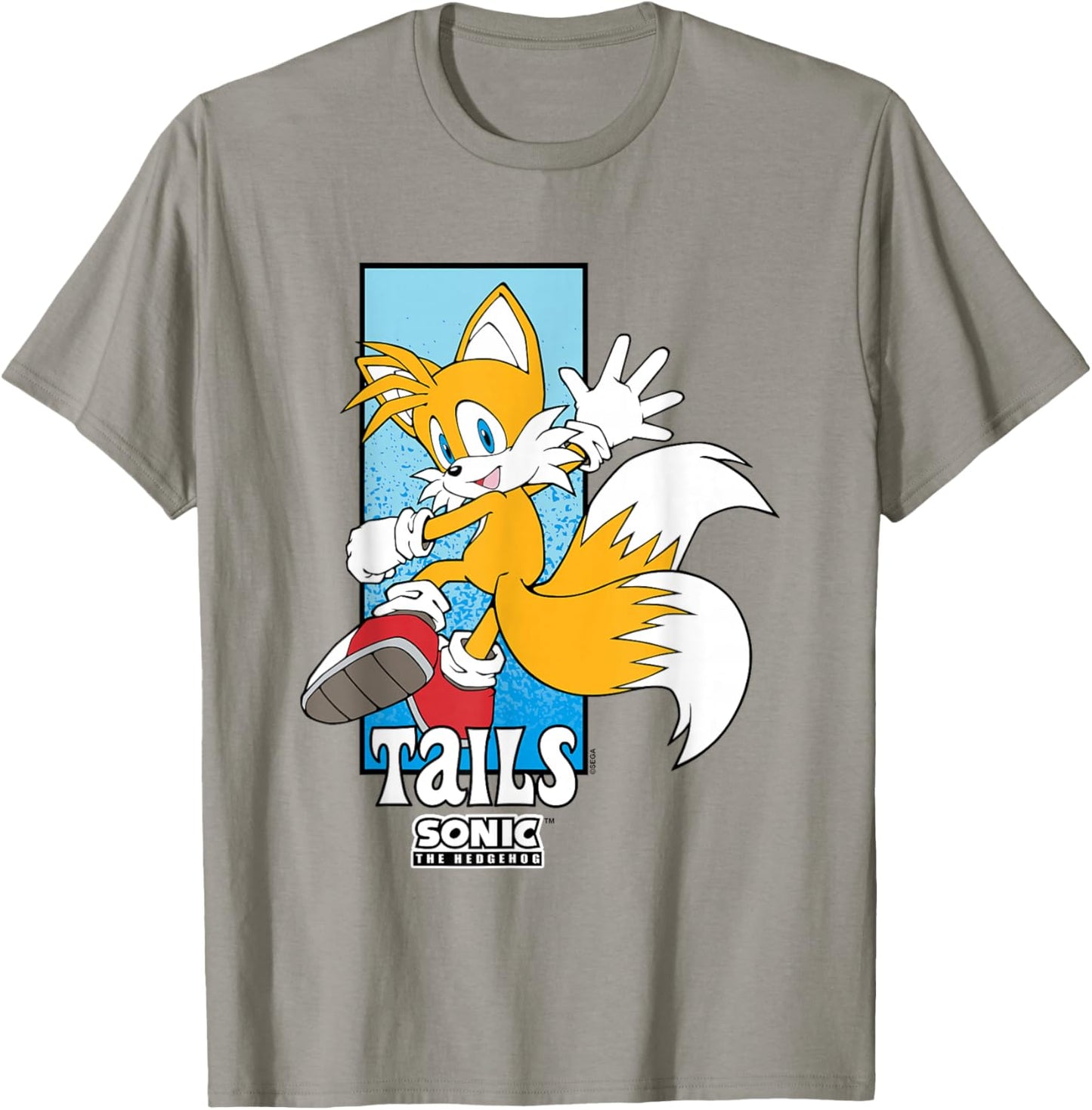 Sonic The Hedgehog Tails Spotlight Panel Portrait T-Shirt - T-Shirt | Sand