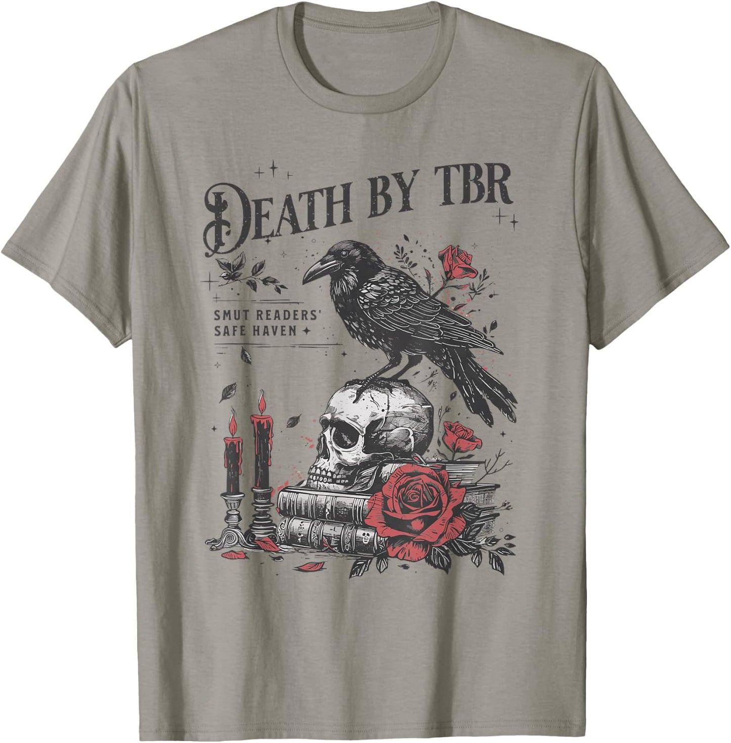 Death By TBR | My to be read will be the death of me T-Shirt - T-Shirt | Sand