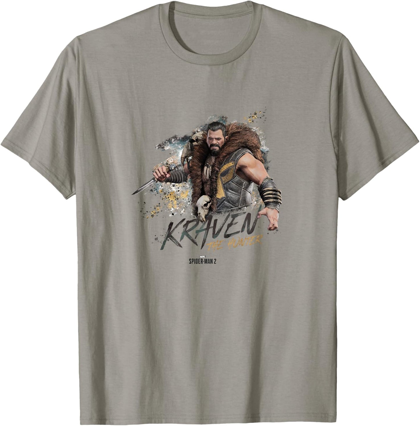 Marvel Spider-Man 2 Kraven The Hunter Epic Vintage Shot T-Shirt - T-Shirt | Sand