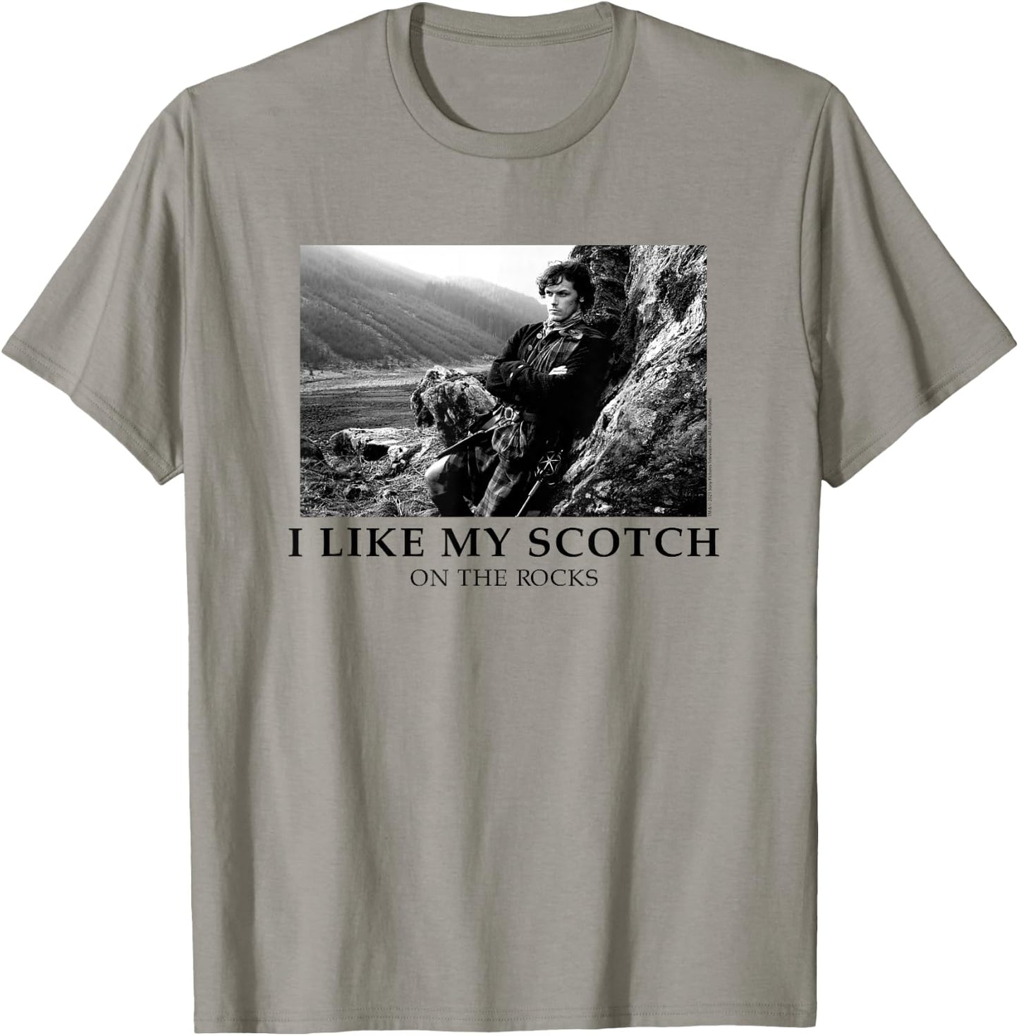 Outlander I Like My Scotch on the Rocks T-Shirt - T-Shirt | Sand