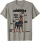 The Hilarious Anatomy of a Doberman T-Shirt - T-Shirt | Sand