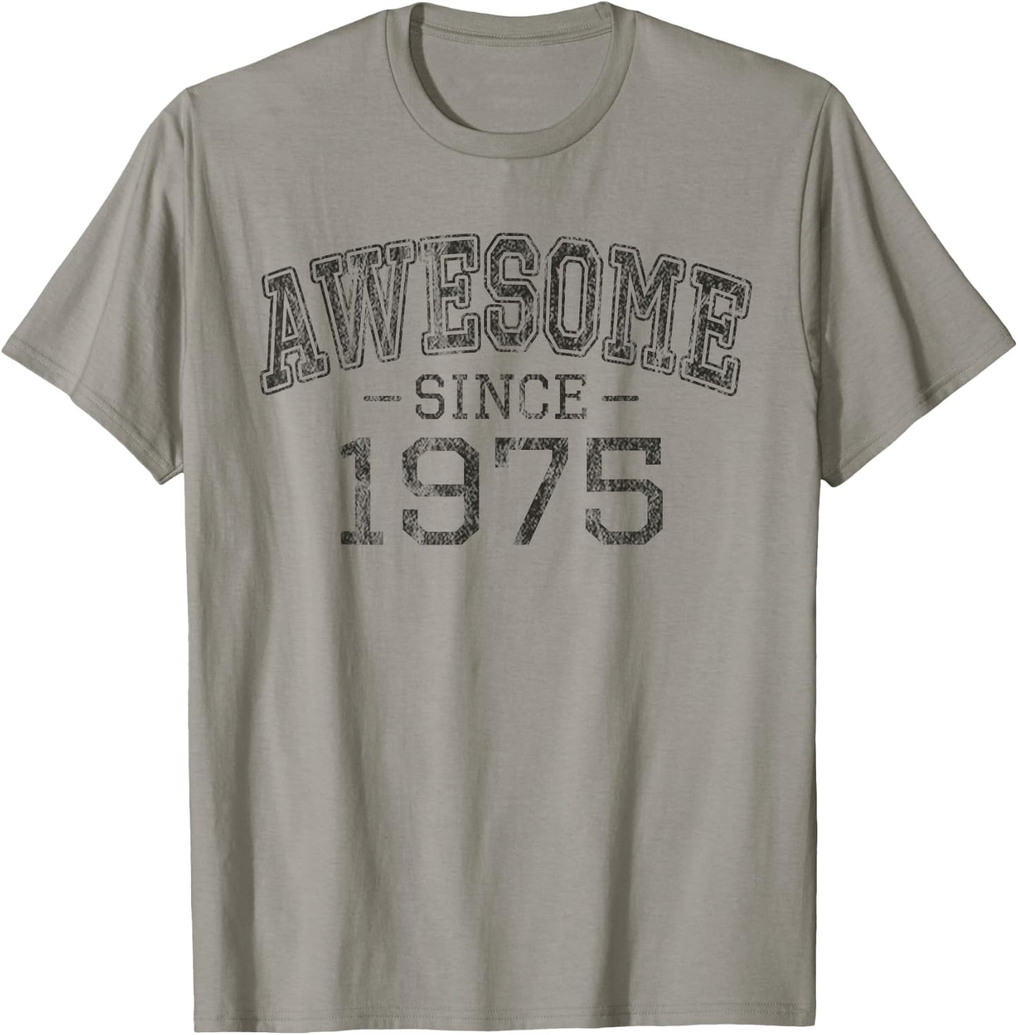 Awesome Since 1975 Vintage Style Born in 1975 Birthday Gift T-Shirt - T-Shirt | Sand