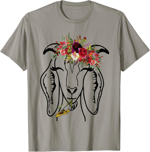 Goats Floral Bandana Headband - Farm Animal Goat Graphics