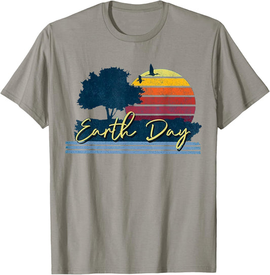 Earth Day Planet Anniversary Earth Day Everyday women men T-Shirt - T-Shirt | Sand