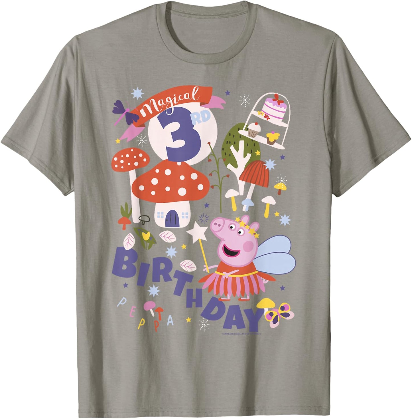 Peppa Pig Fairy Princess Peppa Magical 3rd Birthday T-Shirt - T-Shirt | Sand