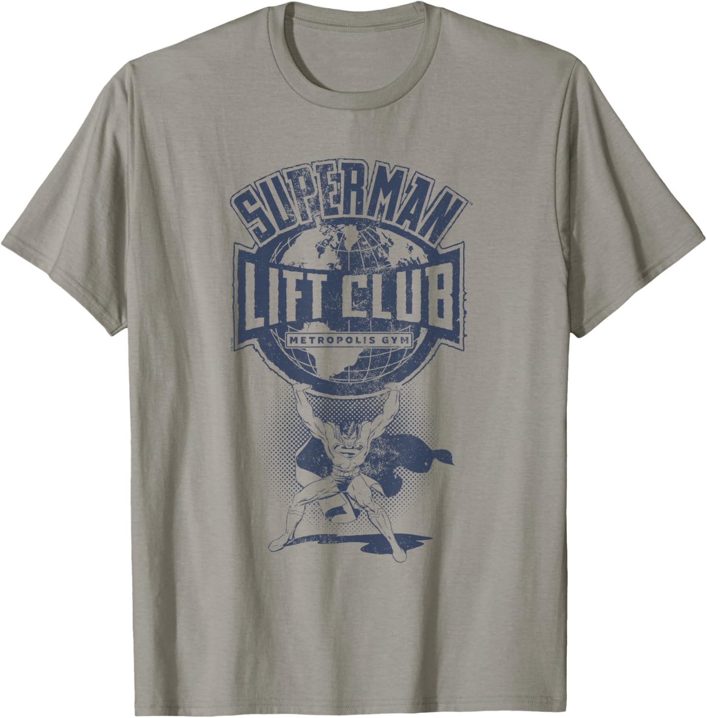 Superman Metropolis Gym Lift Club T-Shirt - T-Shirt | Sand