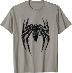 Marvel Spider-Man 2 Venomized Black Spider Chest Emblem T-Shirt - T-Shirt | Sand
