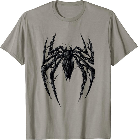 Marvel Spider-Man 2 Venomized Black Spider Chest Emblem T-Shirt - T-Shirt | Sand