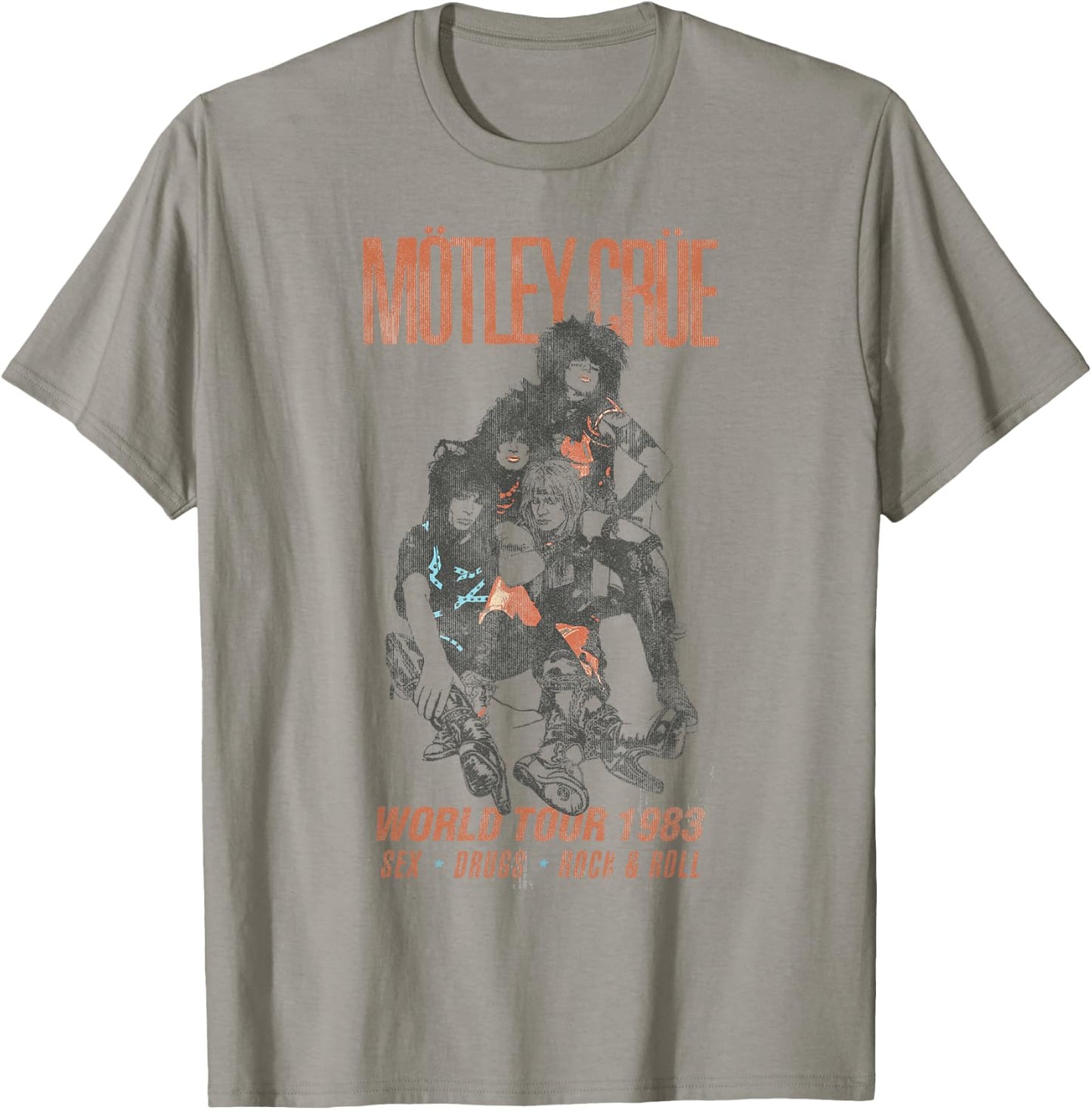 Mötley Crüe - World Tour 83 T-Shirt - T-Shirt | Sand