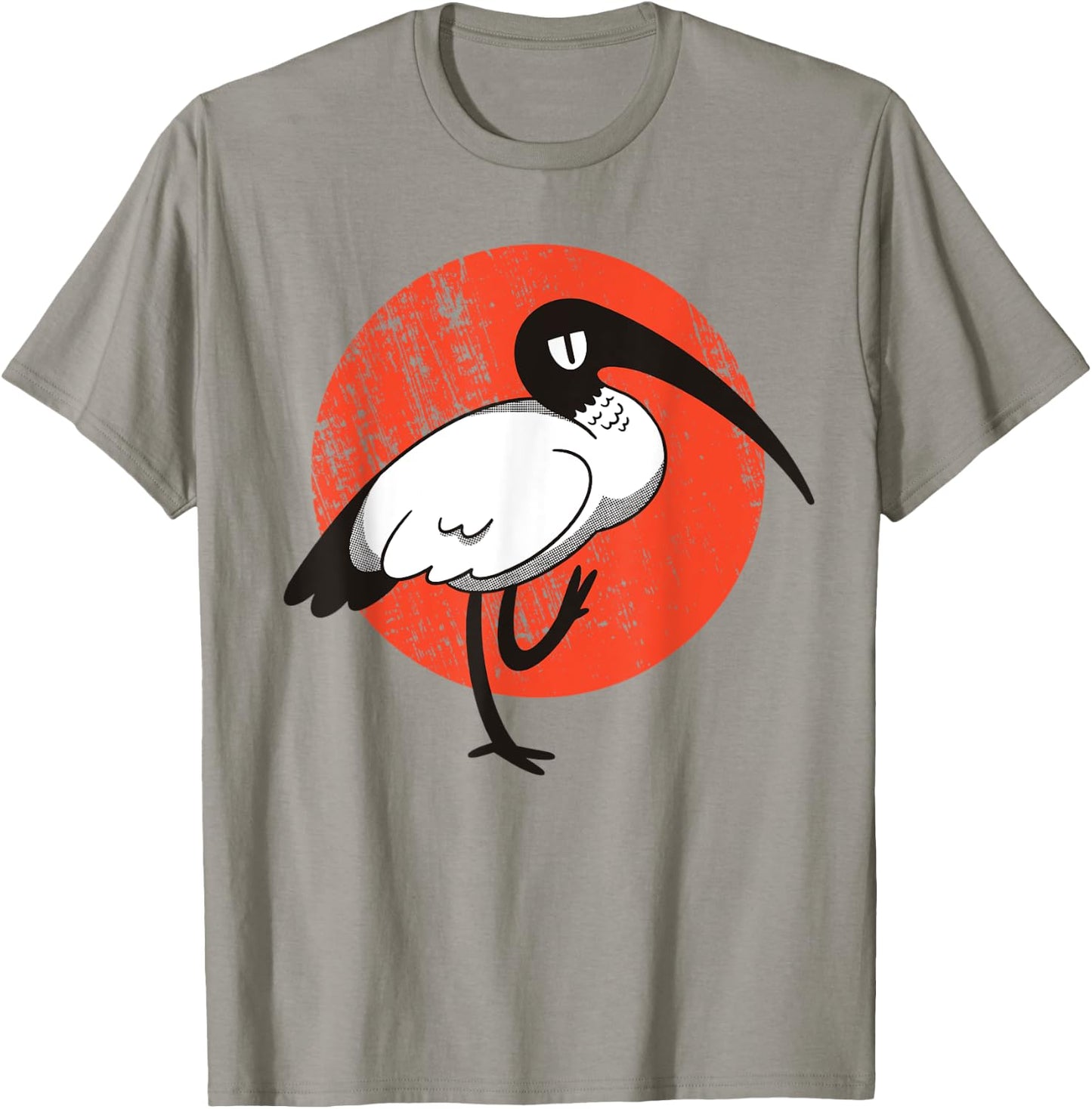 White Ibis Bird T-Shirt - T-Shirt | Sand