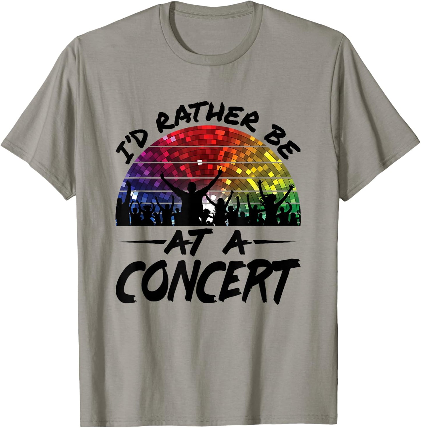 I'd Rather Be At a Concert Music Lover Festival T-Shirt - T-Shirt | Sand