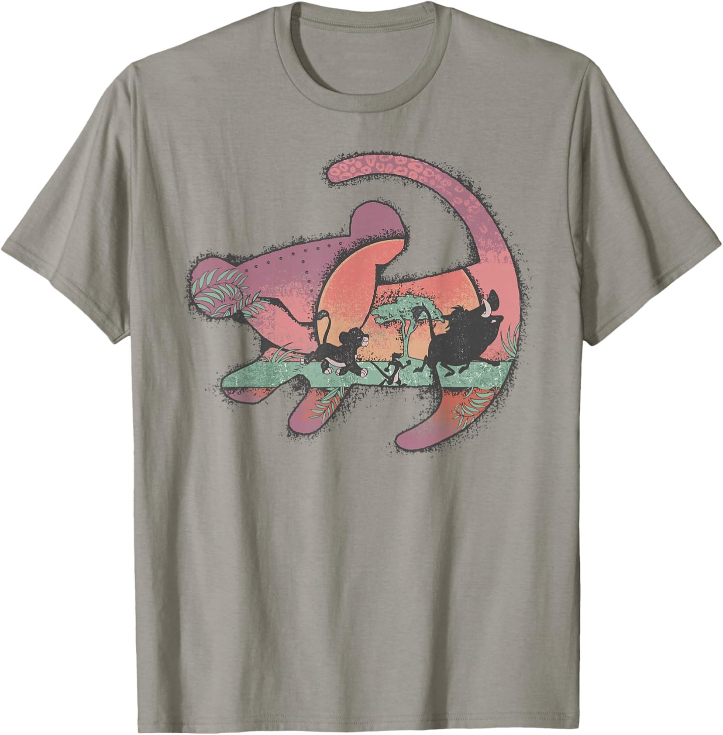Disney The Lion King Baby Simba Painting Silhouette T-Shirt - T-Shirt | Sand