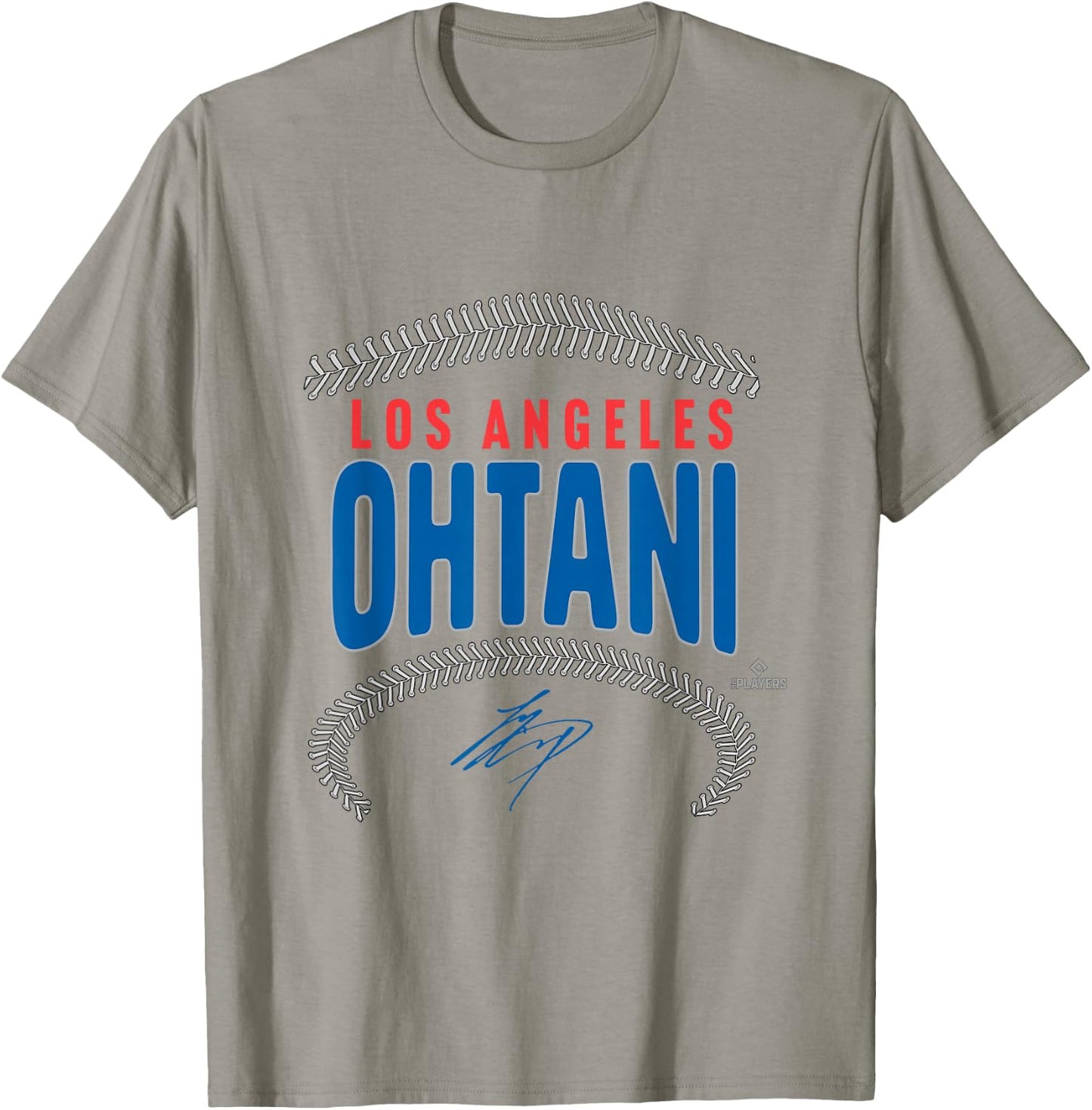 Shohei Ohtani Los Angeles Name & Number (Front & Back) MLBPA T-Shirt - T-Shirt | Sand