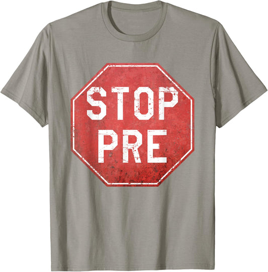 Vintage Stop Pre - Marathon Running Legend Runner T-Shirt - T-Shirt | Sand