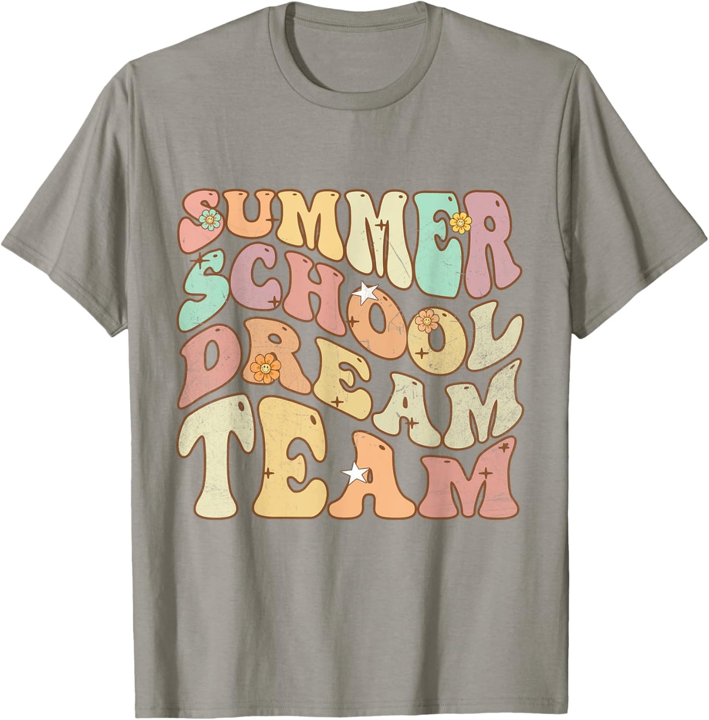 Groovy Retro Vintage Summer School Dream Team Men Women Kids T-Shirt - T-Shirt | Sand