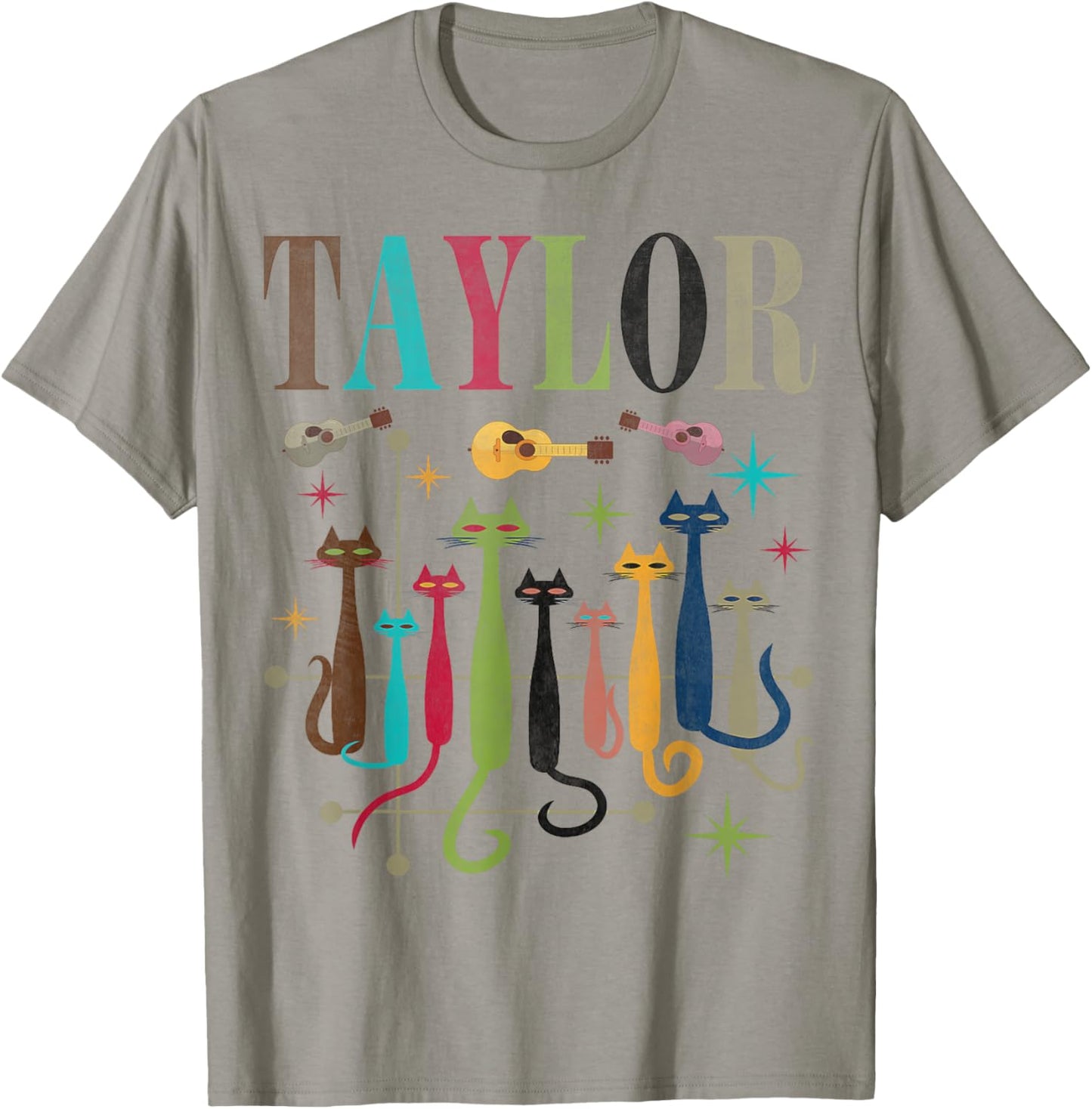 Retro Taylor Vintage Mid-Century Look Taylor Cats 50s 60s T-Shirt - T-Shirt | Sand