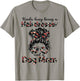 Kinda busy Being A Hairdresser and a Dog Mom T-Shirt - T-Shirt | Sand