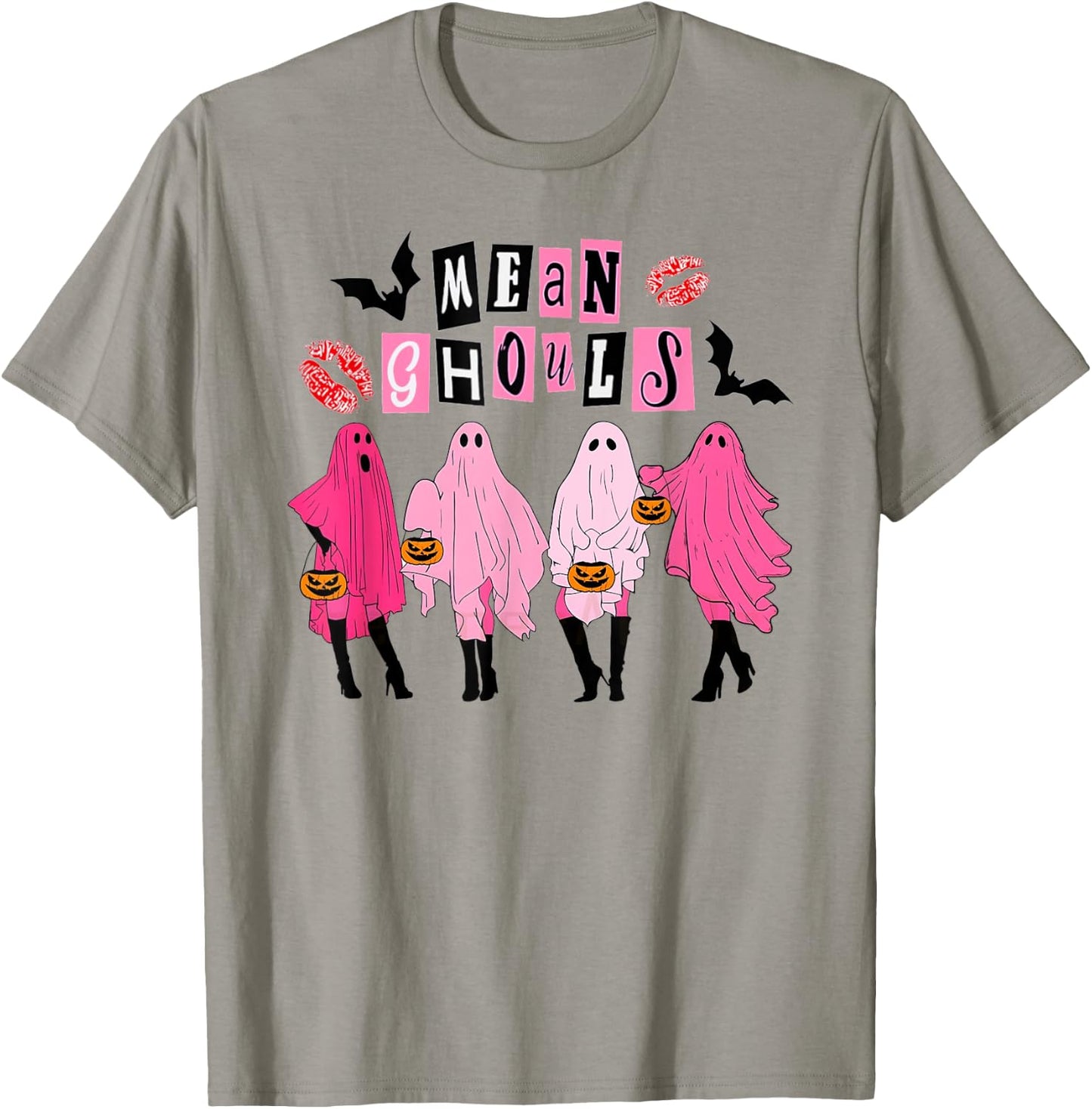Cute Ghost Mean Ghouls Funny Halloween Spooky Season T-Shirt - T-Shirt | Sand