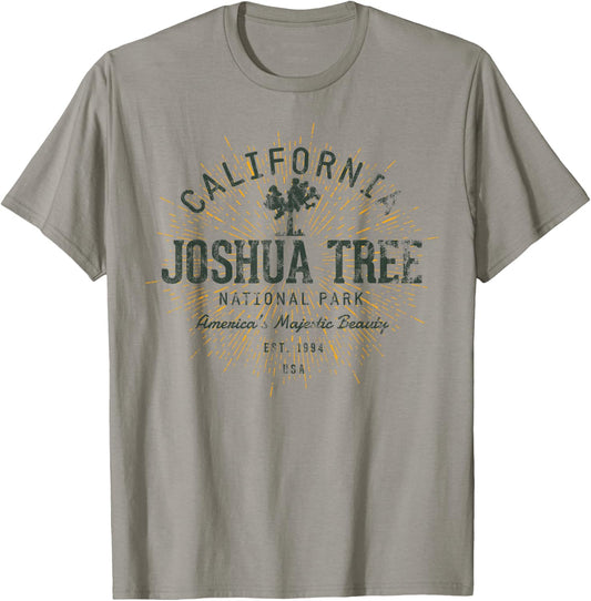 Vintage Joshua Tree National Park Retro T-Shirt - T-Shirt | Sand