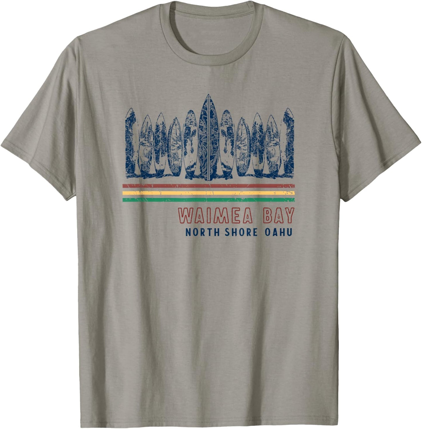 Hawaii North Shore Oahu Waimea Bay Retro Surfing T-Shirt - T-Shirt | Sand