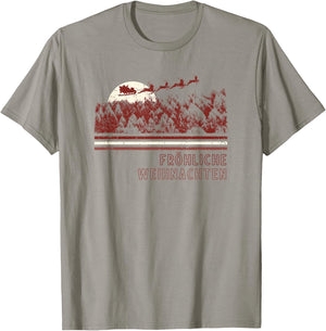 German Christmas Market Retro Santa T-Shirt - T-Shirt | Sand