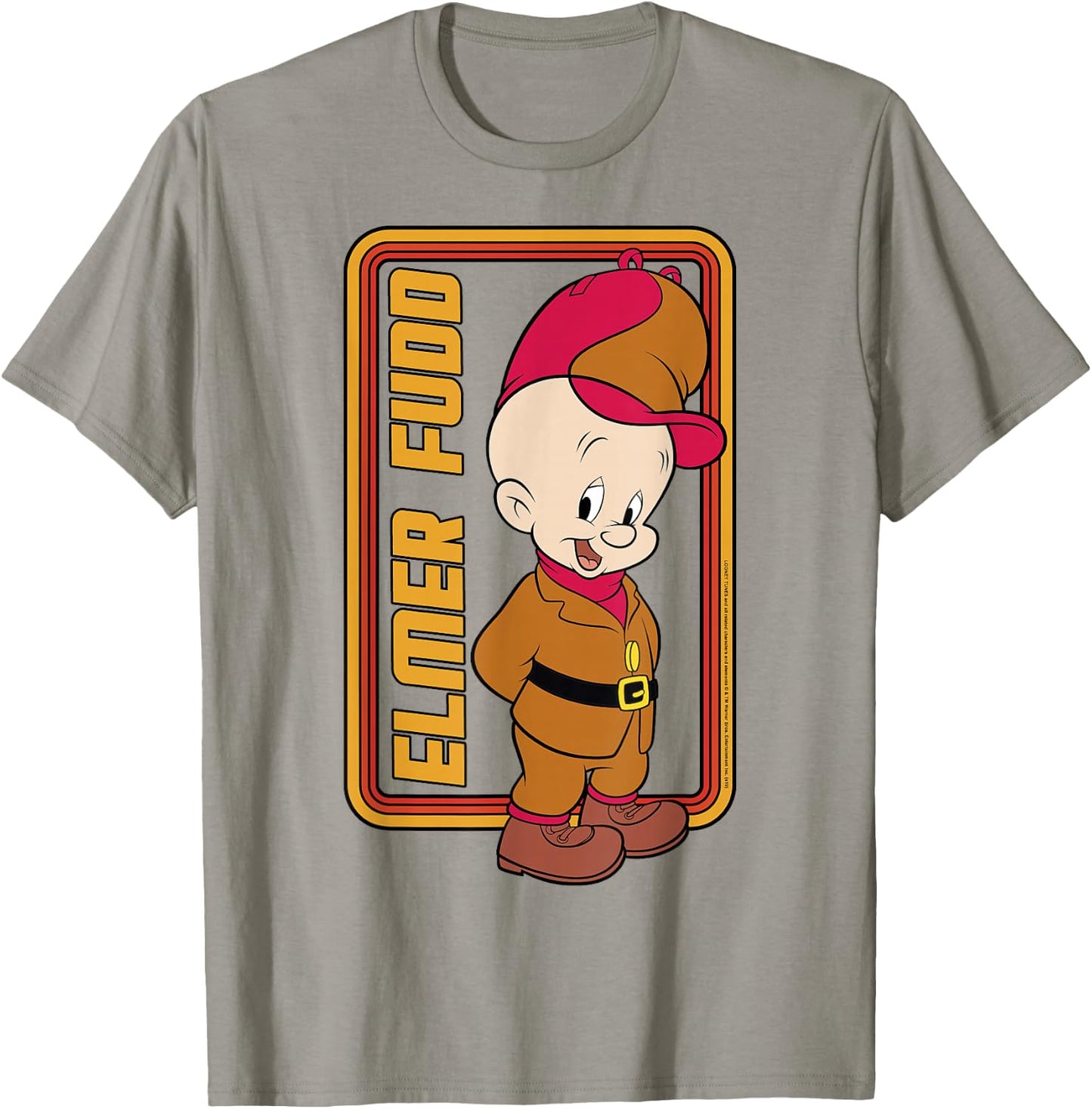 Looney Tunes Elmer Fudd Framed Simple Portrait T-Shirt - T-Shirt | Sand