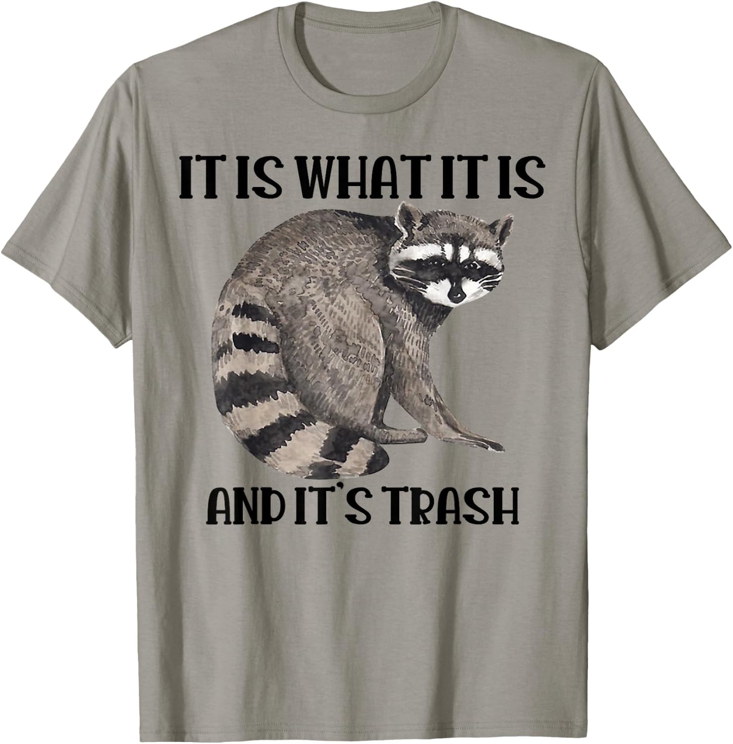 Raccoon It Is What It Is And It's Trash T-Shirt - T-Shirt | Sand