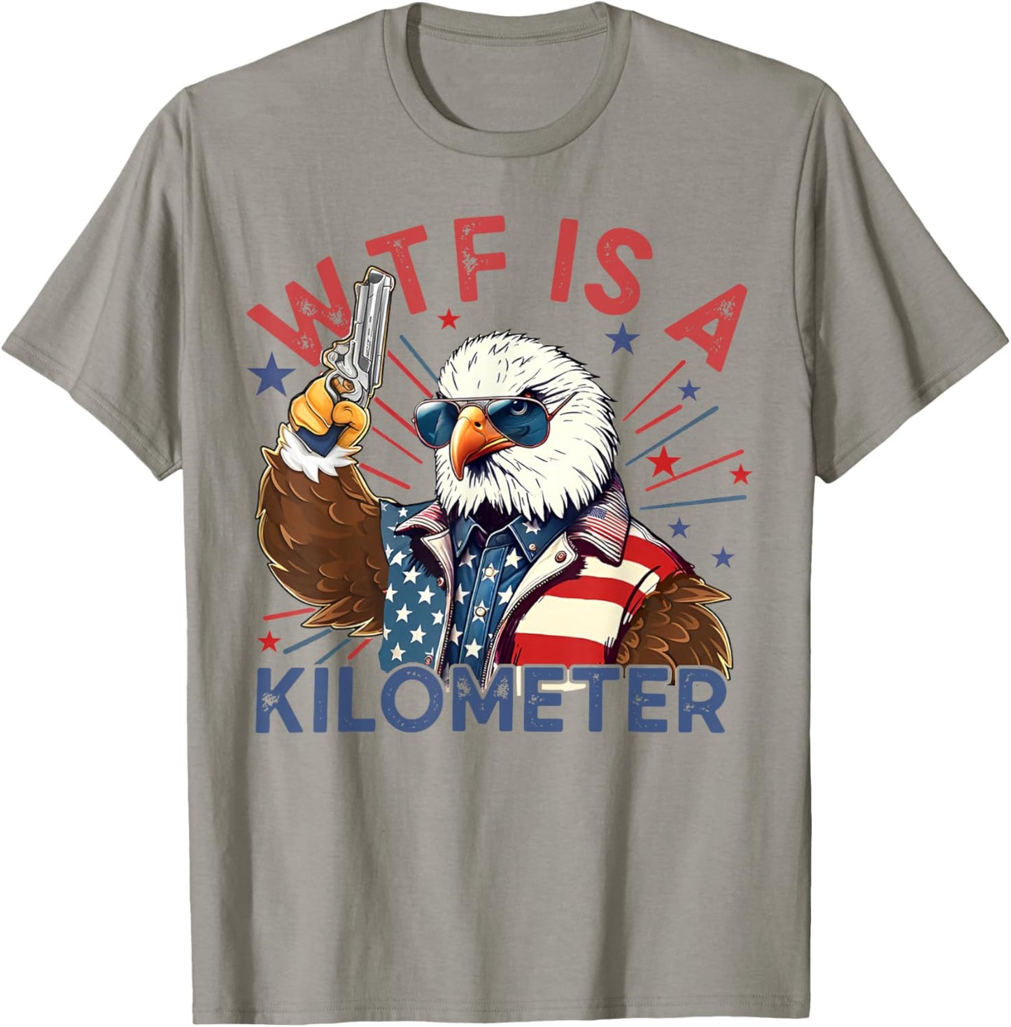 WTF Is A Kilometer Eagles T-Shirt - T-Shirt | Sand