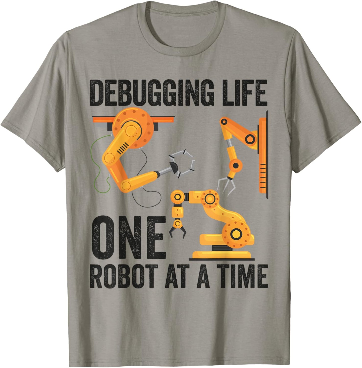 Robotics Funny Robot Engineer Men Boy Women Robotic Coach T-Shirt - T-Shirt | Sand