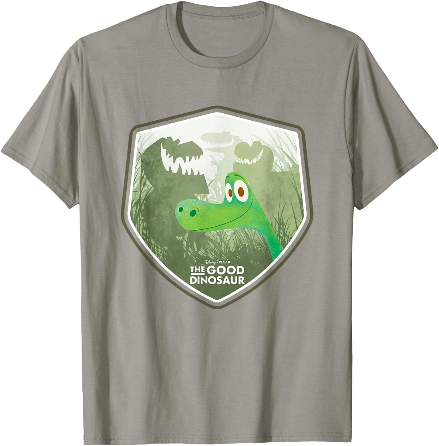 Disney Pixar The Good Dinosaur Arlo Big Chest Badge Logo T-Shirt - T-Shirt | Sand