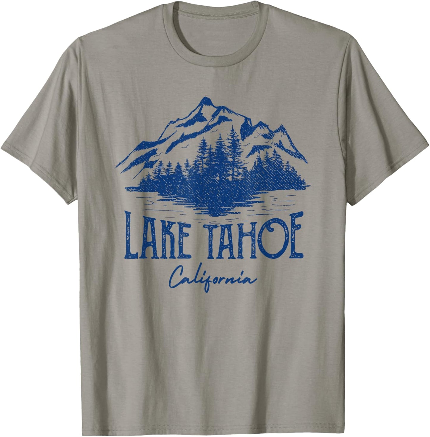 Lake Tahoe California Retro Mountain Vintage T-Shirt - T-Shirt | Sand