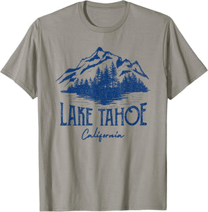 Lake Tahoe California Retro Mountain Vintage T-Shirt - T-Shirt | Sand