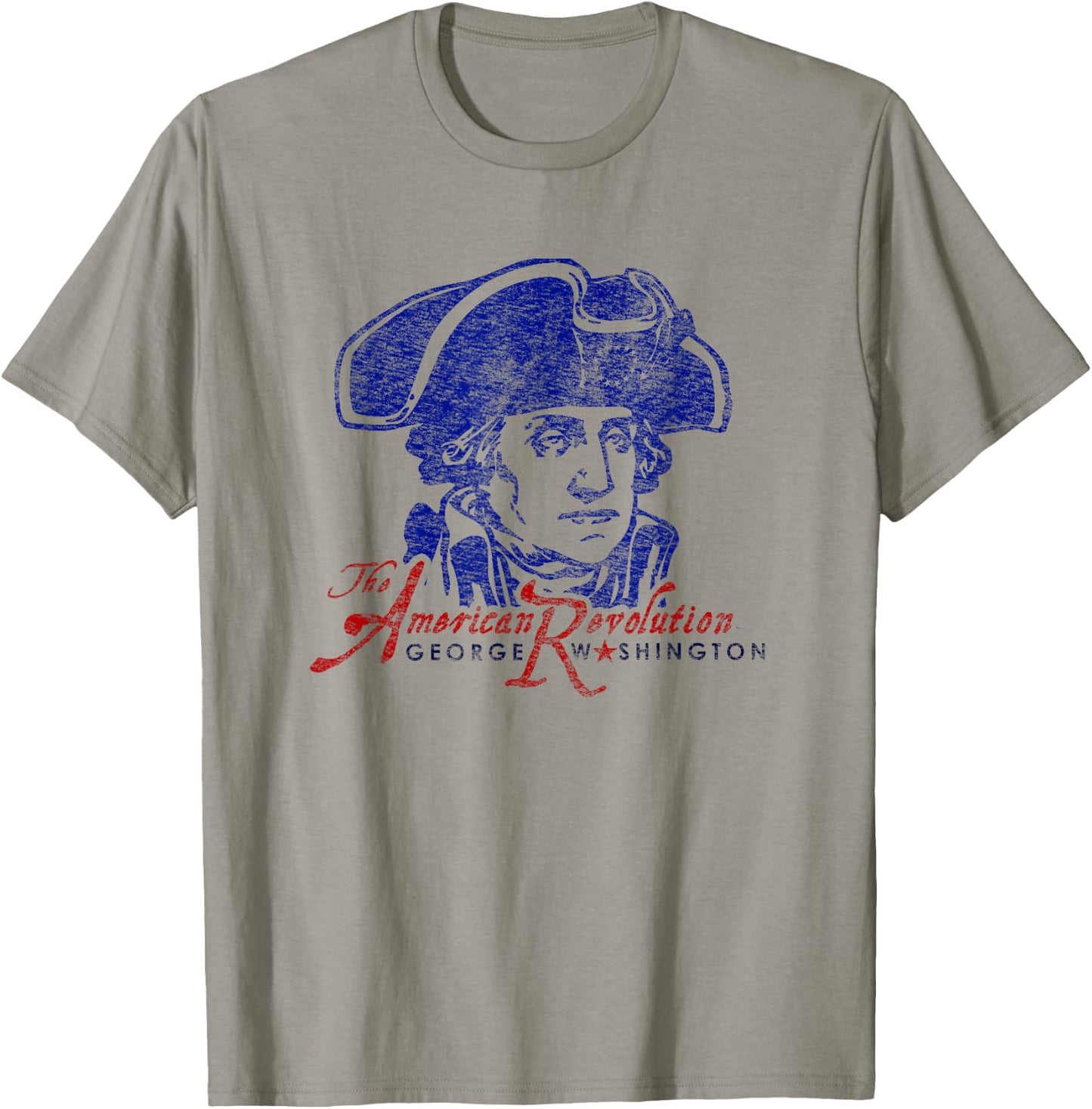 George Washington American Revolution Vintage Patriotic T-Shirt - T-Shirt | Sand